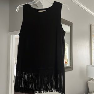 NEW Fringe Black Elegant Shirt Michael by Michael Kors XS